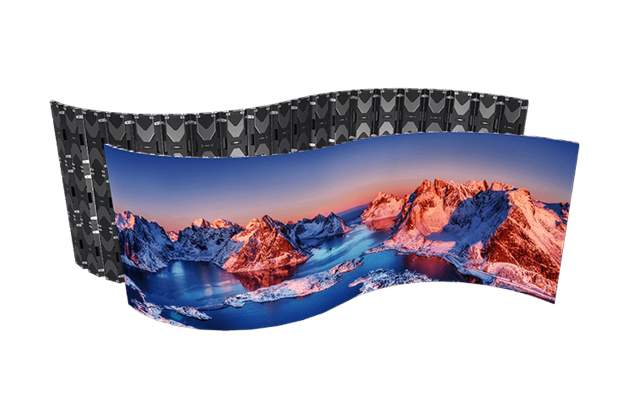 艾比森 NX系列 商業(yè)LED顯示屏 小箱體內外弧拼裝效果圖